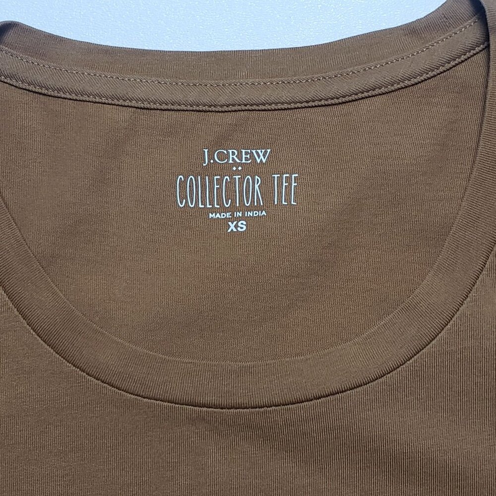 J.Crew Factory Collector's Tee Sequin Fall Leaves Graphic Tee Women's XS Mustard - Picture 12 of 16